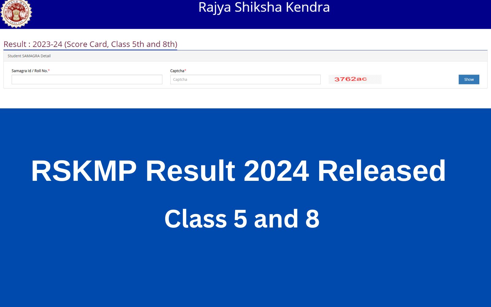 RSKMP Result 2024 Released