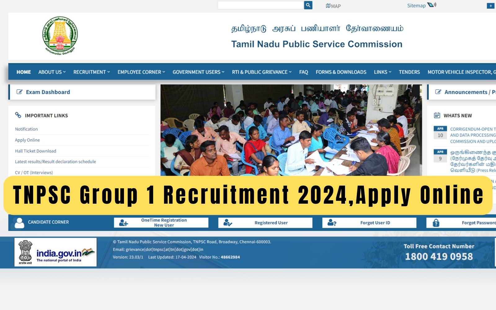 NPSC Group 1 Recruitment 2024