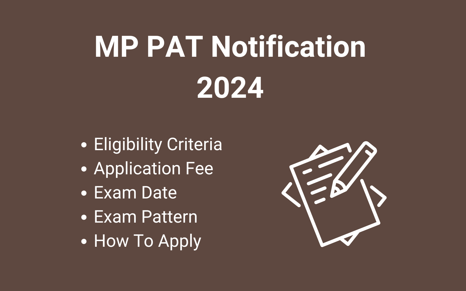 MP PAT Notification 2024 