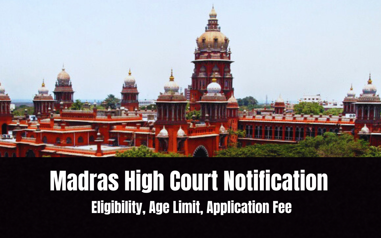 Madras High Court Notification