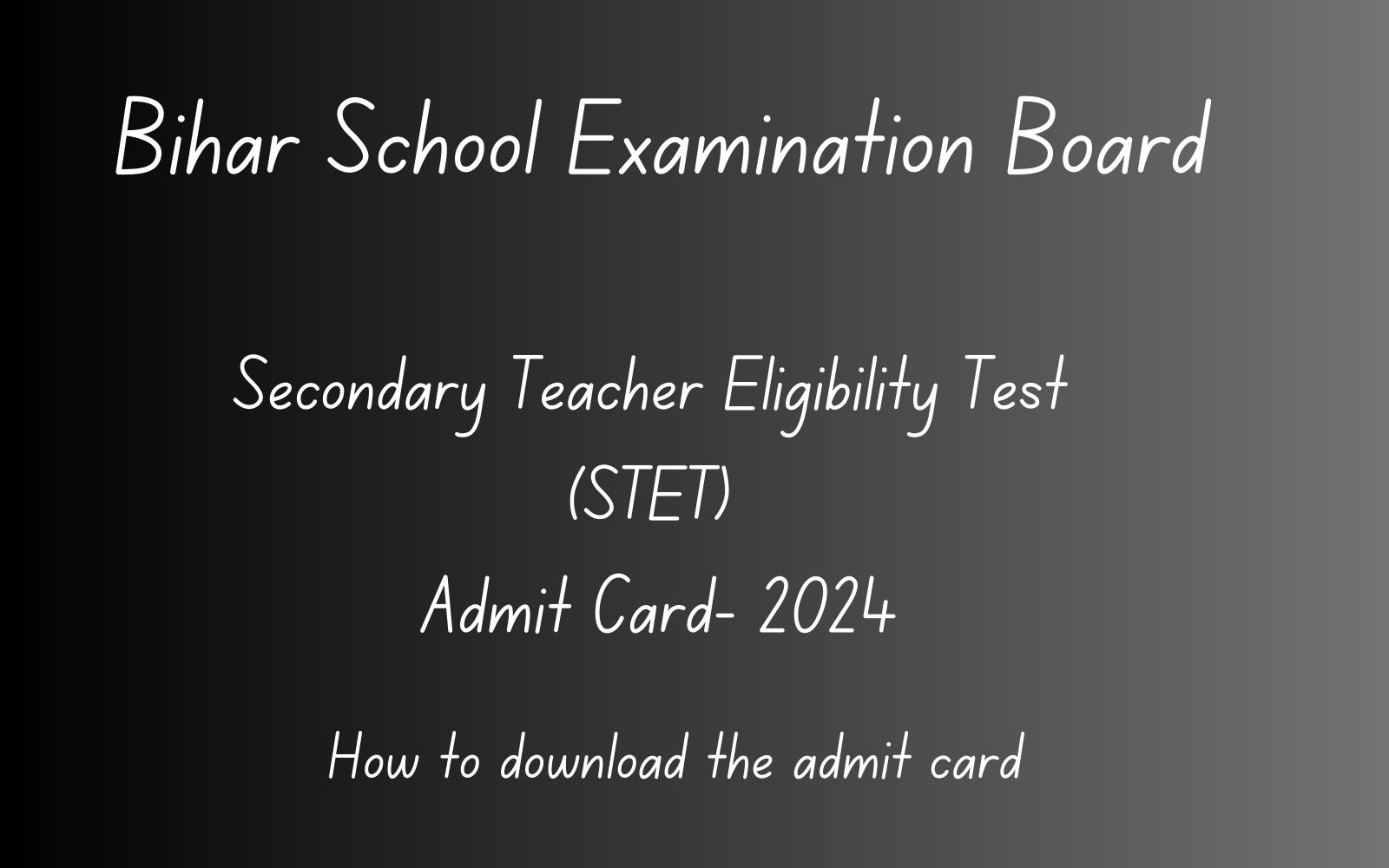 (Secondary Teacher Eligibility Test)